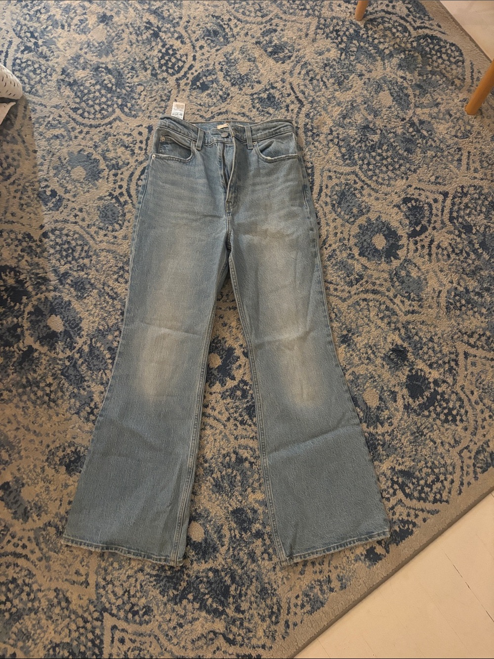Levi's Light Blue High-Rise Flare Jeans